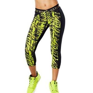 Zumba Jungle capri legging last unique piece